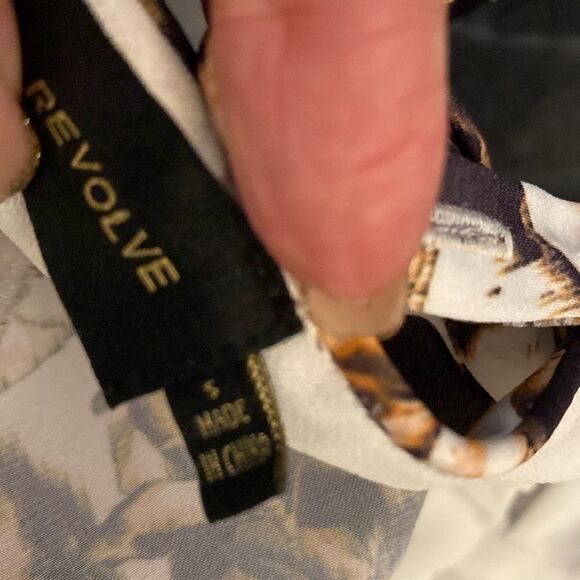 House of Harlow 1960 Brown and White Midi Dress - Picture 11 of 14